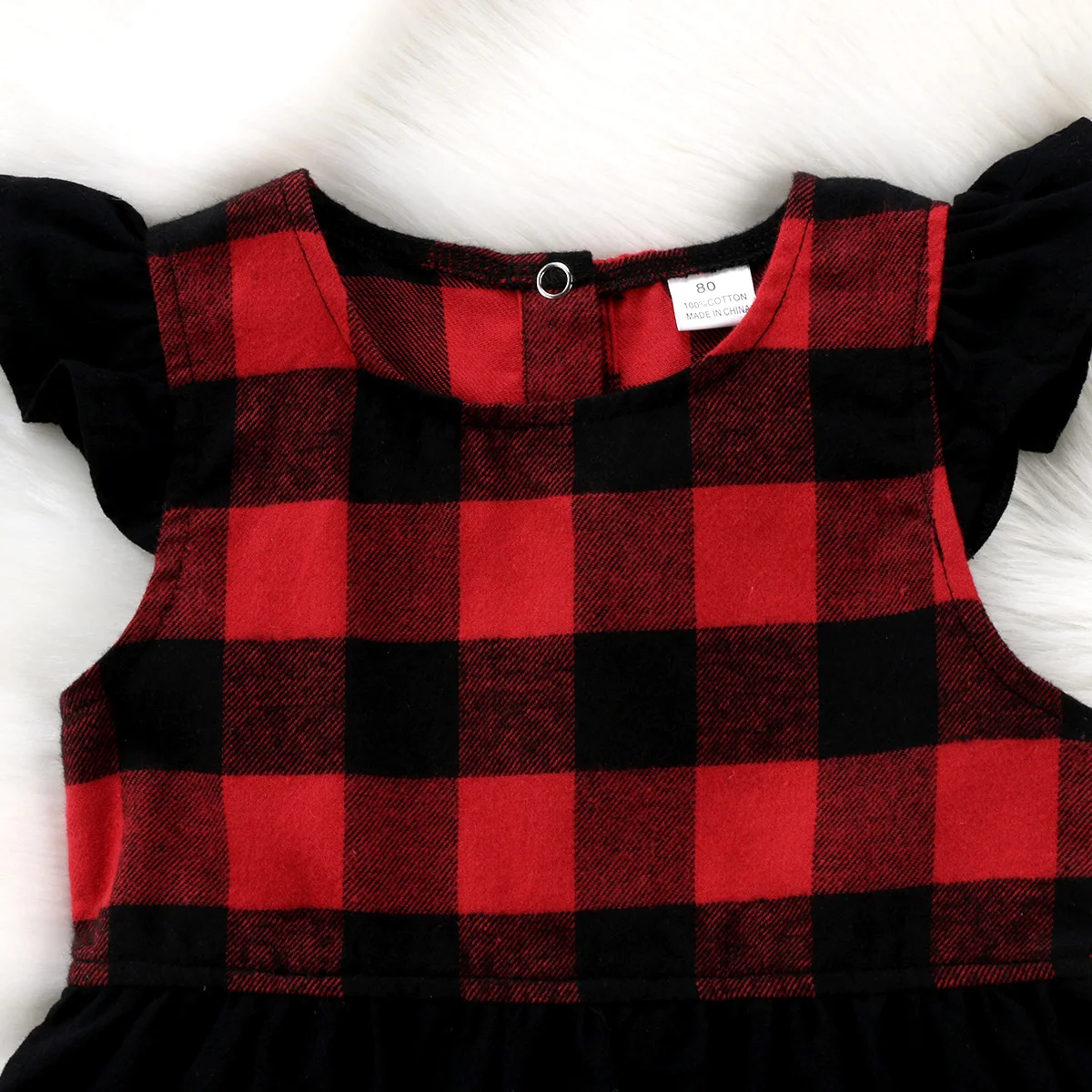 Новинка 2018 хлопковый жилет для маленьких девочек платье с рюшами на рукавах