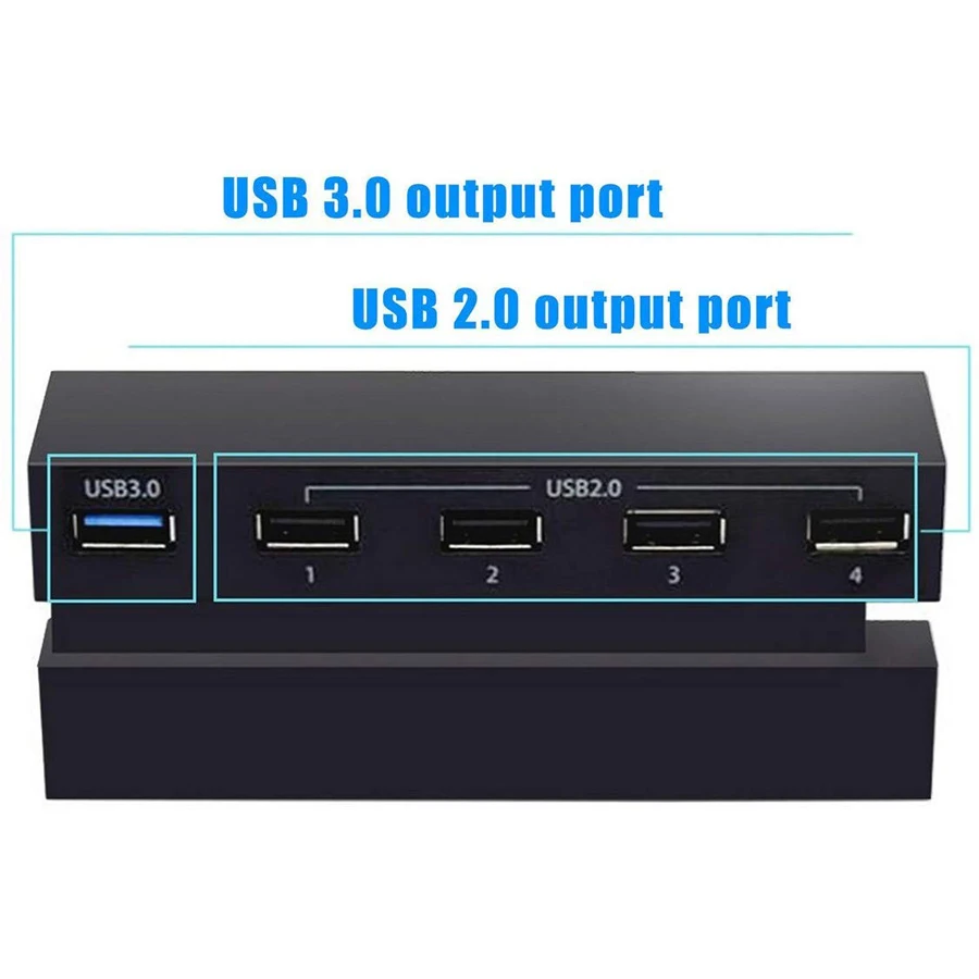 PS4 USB Узловая док-станция 1 USB 3,0+ 4 USB 2,0 для sony Playstation 4 Play станция 4 игровая консоль PS 4 аксессуары для игр