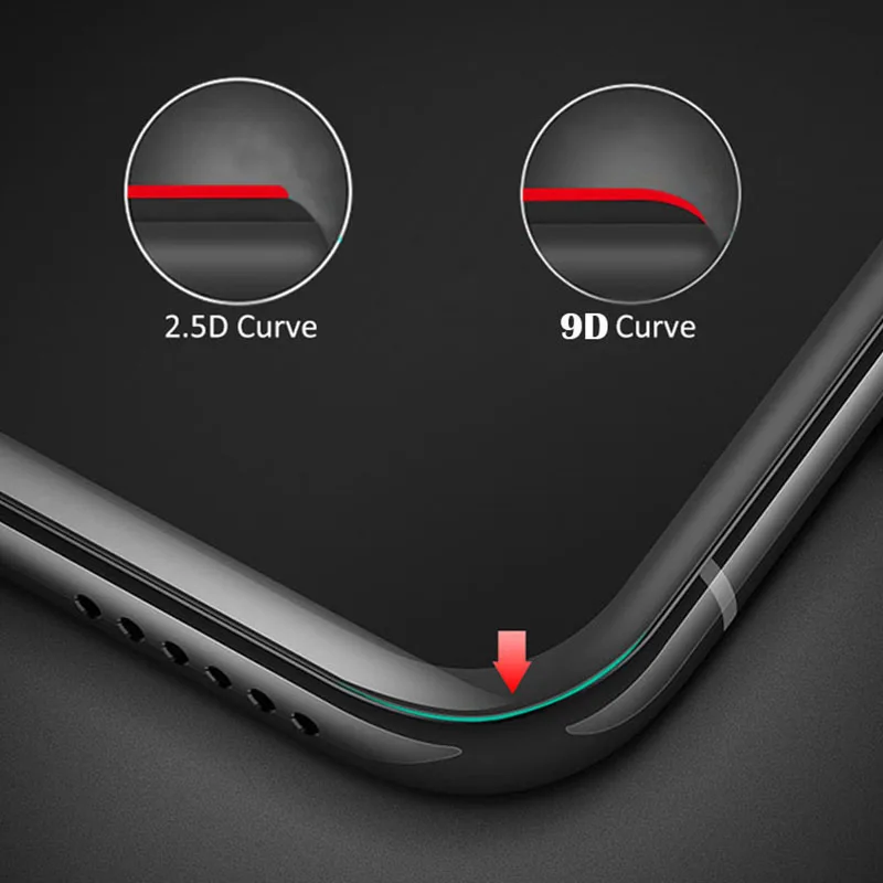 9D полное покрытие Защитное стекло для Oneplus 7 6 41 дюймов клеевое экрана закаленное