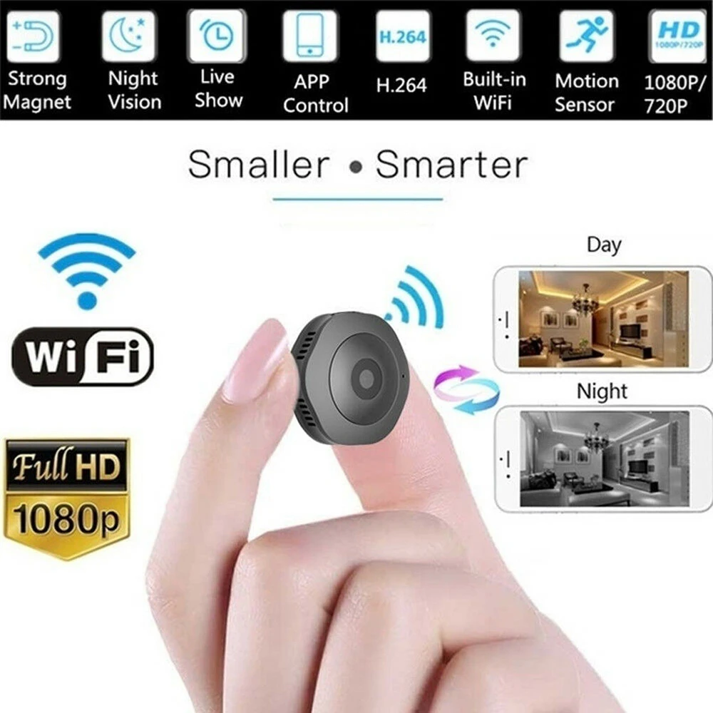 Мини беспроводной WiFi 1080 P HD IP камера удаленный монитор Обнаружение движения