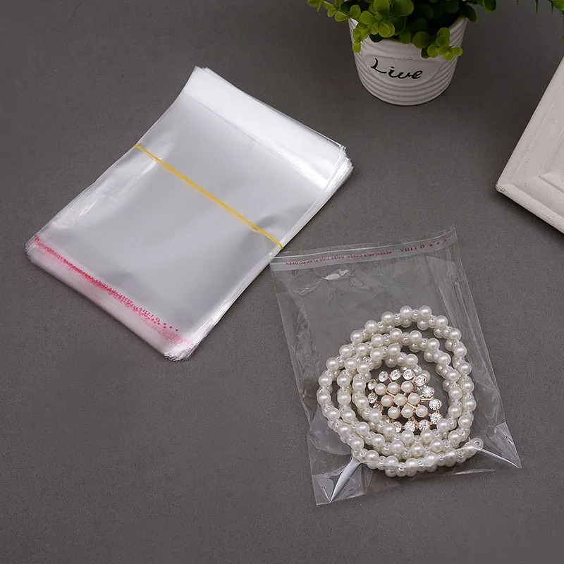 

200Pcs/lot 12 x 17 cm Self Adhesive Seal Clear OPP Packaging Bags 4.72" x 6.68" Transparent Small Plastic Gift Bag