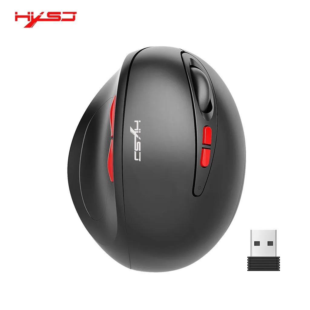 Беспроводная эргономичная оптическая мышь HXSJ T31 2 4 ГГц игровая для ноутбука