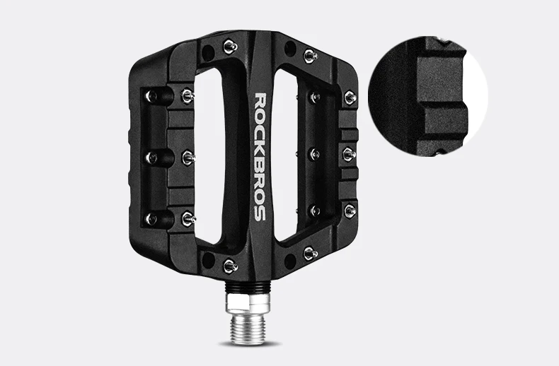 ROCKBROS велосипедный подшипник плоская платформа, педали MTB сверхлегкие велосипедные Педали Профессиональный велосипед для горной дороги bmx запчасти для велосипеда