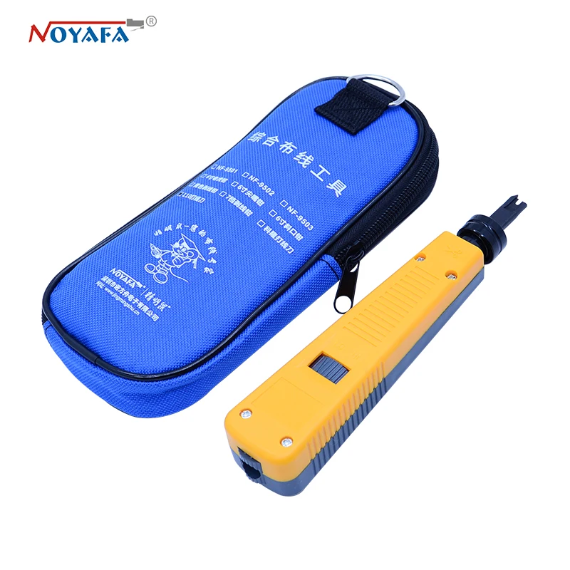 100% Оригинальный телефонный кабель noyafa Φ желтая крона Lsa plus RJ11 RJ45 отверстие набор