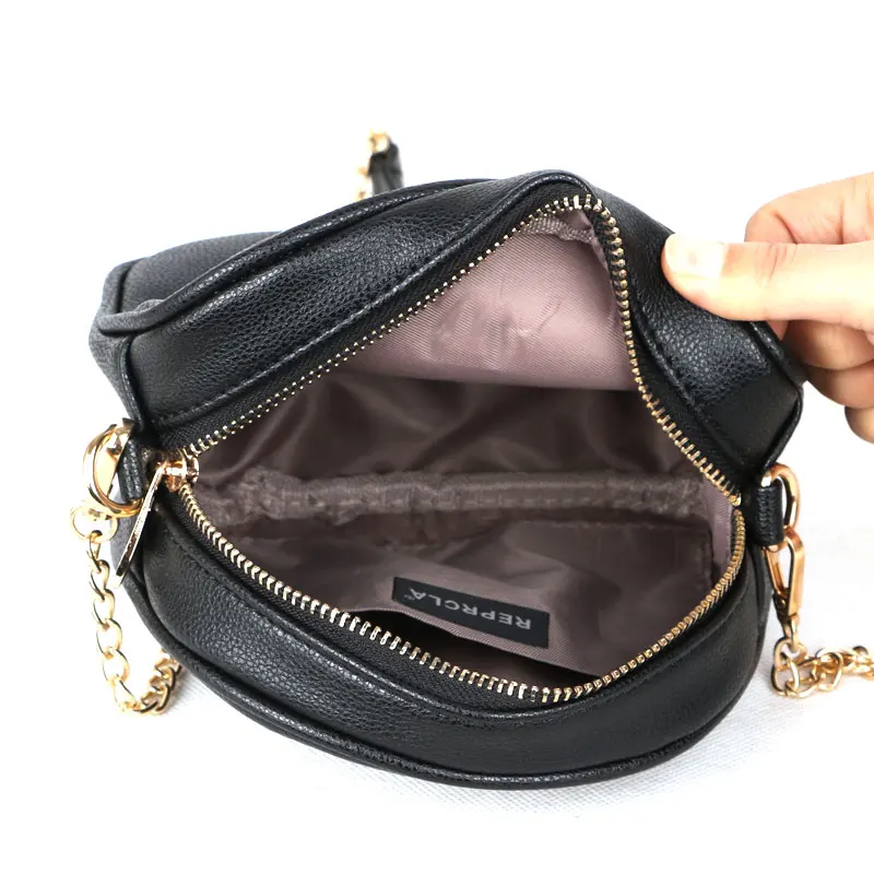 REPRCLA New Brand Designer Women Messenger Bags Chain Strap Shoulder Bag High Quality Handbags PU Leather Crossbody With Crown |