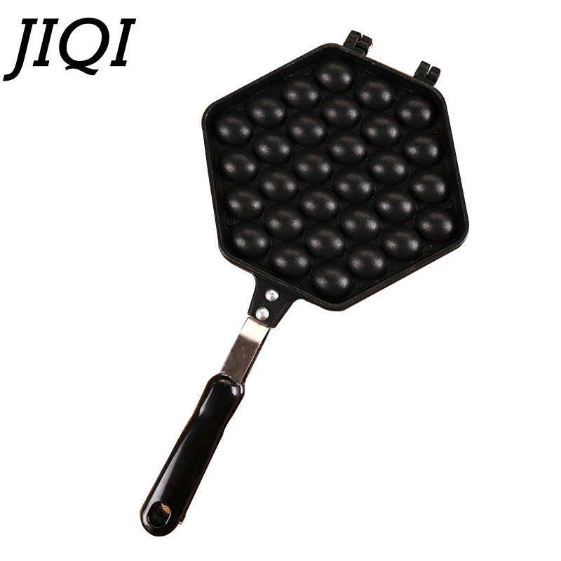 JIQI с антипригарным покрытием вафельница eggettes maker Гонконг пузырь яйца вафельный