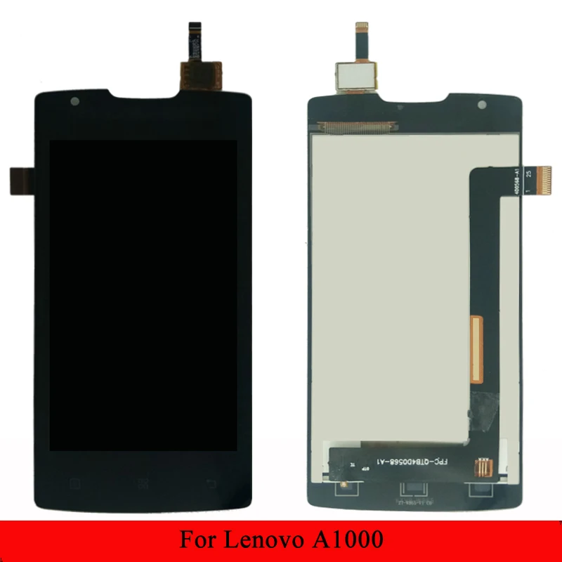 4 0 ''для lenovo A1000 ЖК дисплей + сенсорный экран дигитайзер панель в сборе|Экраны