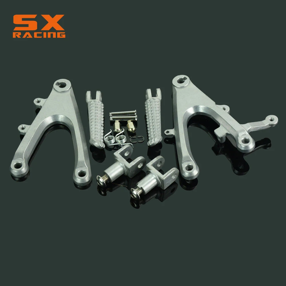 

Мотоциклетные черные, серебристые, уличные велосипедные Передние Подножки, педаль, подножка для YAMAHA YZF-R1 YZFR1 YZF R1 2004 2005 2006 2004-2006