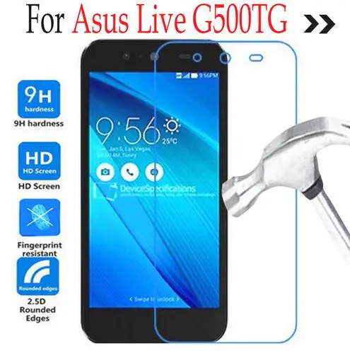 Закаленное стекло для ASUS Live G500TG / Asus Zenfone защитная пленка чехол GO G500TG|Защитные