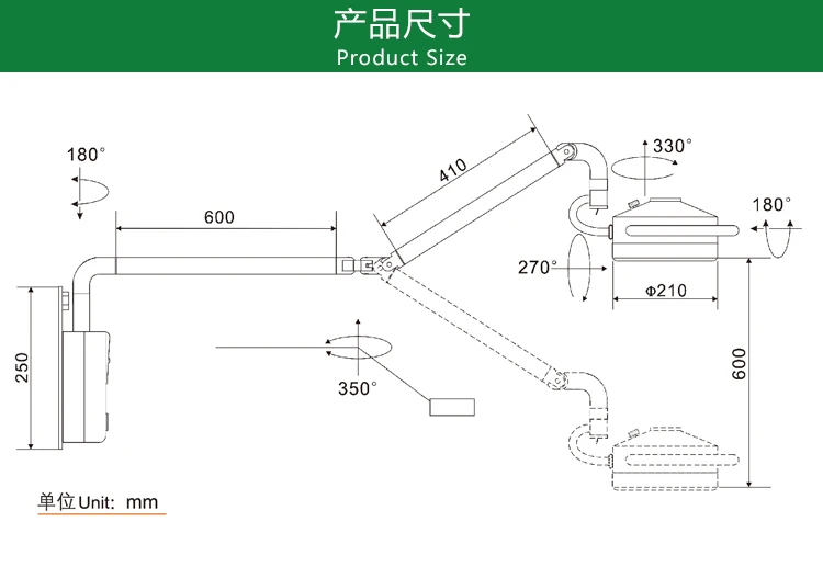 Настенная Стоматологическая Светодиодная бестеневая лампа для ротовой