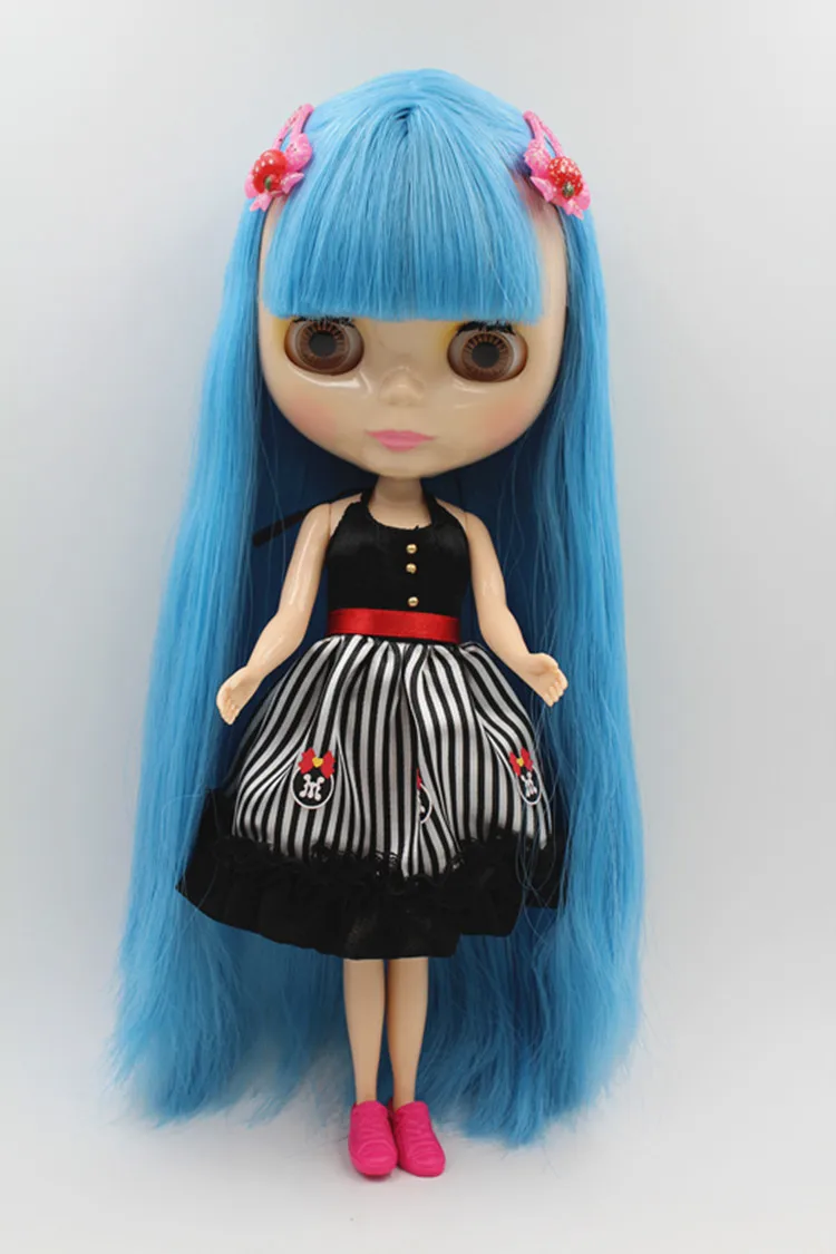 Кукла Blygirl с голубой бахромой, кукла блайз с телом, модная Кукла с возможностью смены макияжа, модная Кукла