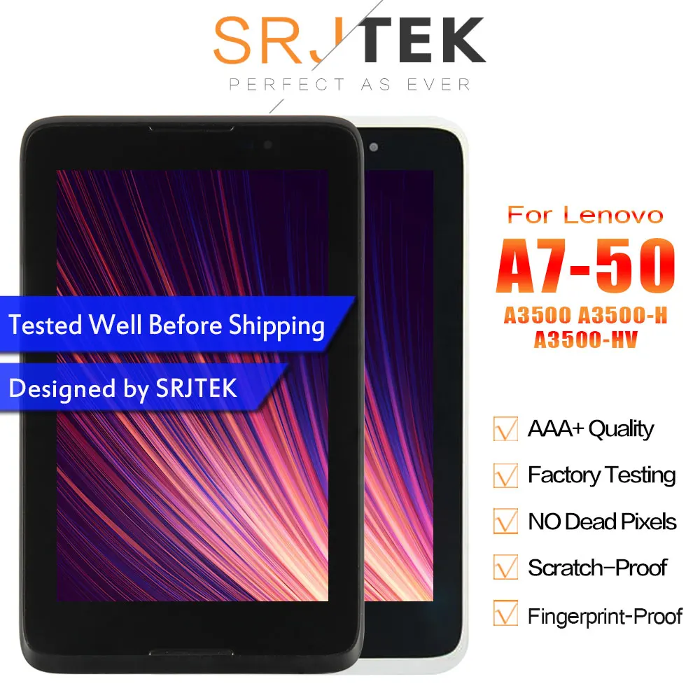 SRJTEK Matrix для Lenovo TAB A7 50 A3500 HV ЖК дисплей сенсорный экран дигитайзер сенсорная панель