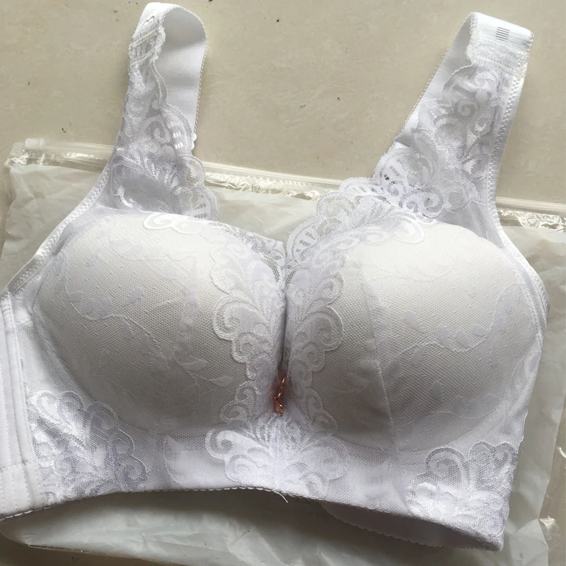 Пикантные хлопок плюс Размеры бюстгальтер Feminino Для женщин кружева Spndex Push-Up Bra большой Размеры бюстгальтеры C D E 50 48 46 44 42 Беспроводной бюстгальтер белье