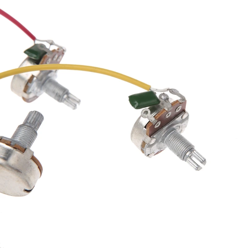 LP Electric Guitar Wiring Harness Kit 3 Way Toggle Switch 2 Volume Tone Jack | Спорт и развлечения