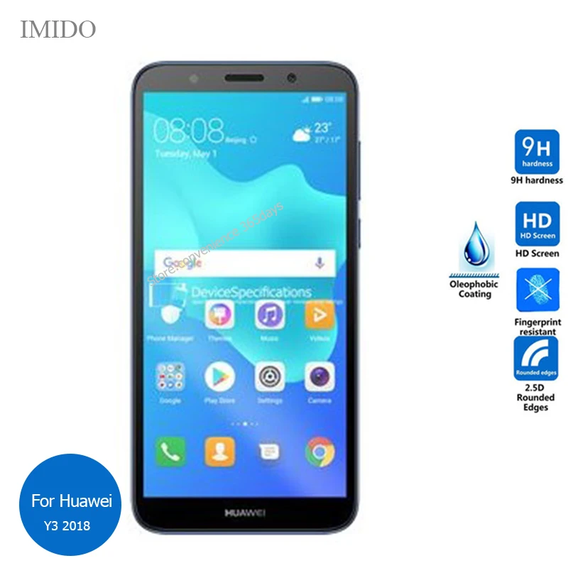 

2PCS For Huawei Y5 Prime 2018 Tempered Glass Screen Protector 9h Safety Protective Film on Y 5 DRA-L02 DRA-L22 DRA L22 L02