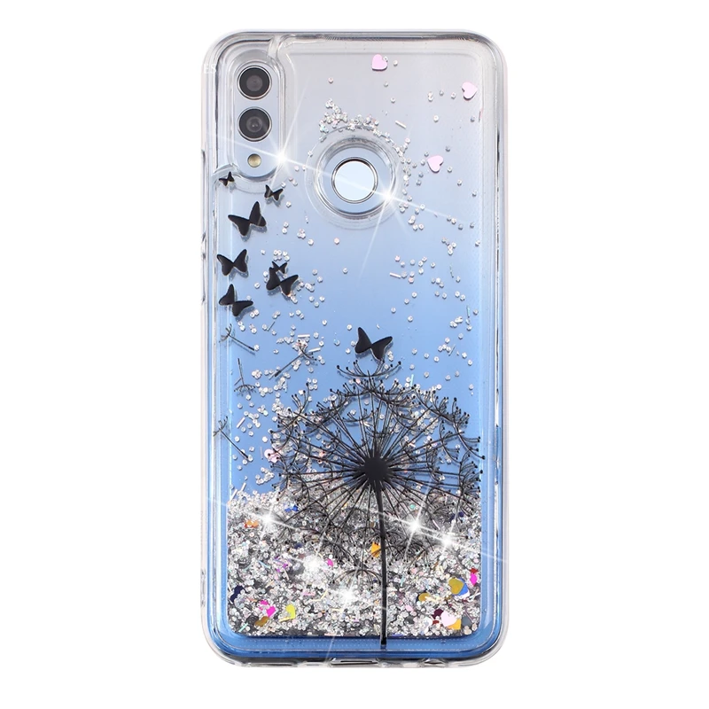 Чехол для huawei honor10 lite динамический Жидкий блеск мандала единорог бабочка цветок