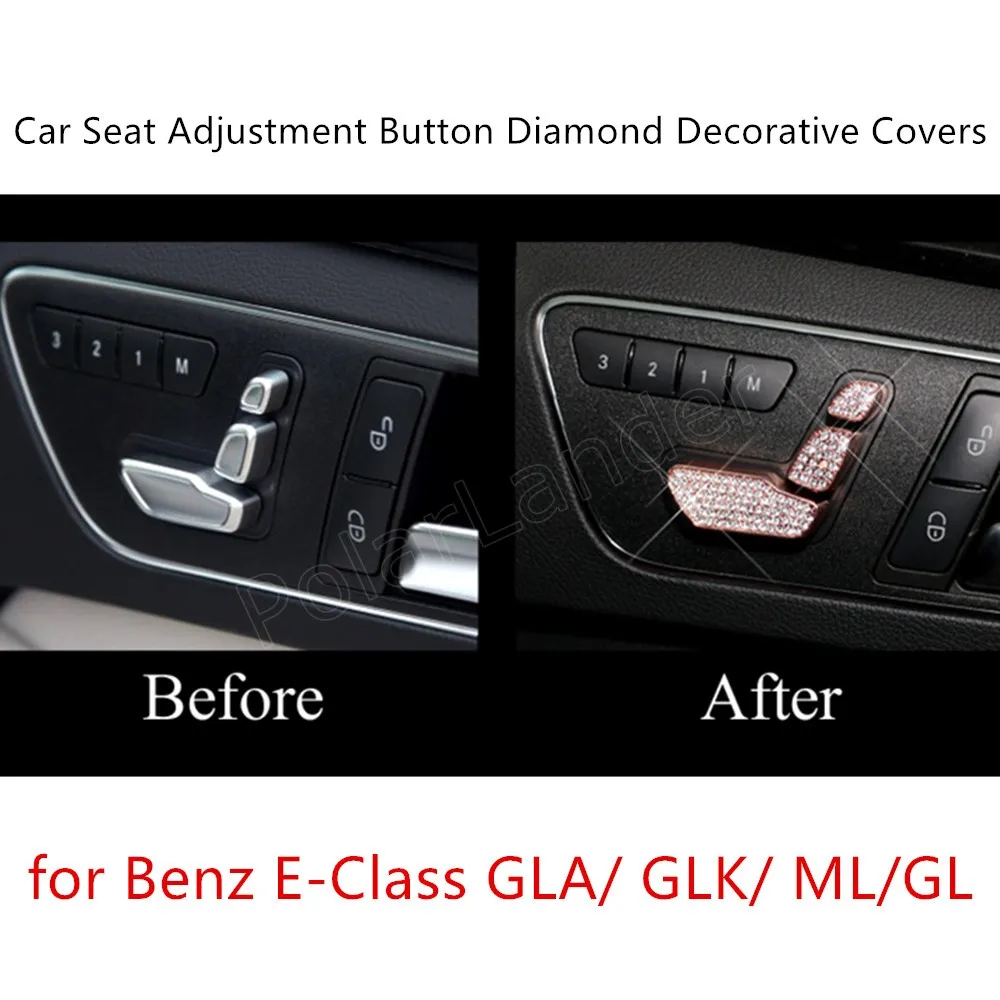6 шт. S/eat декоративный внутренний алмазный чехол для M ercedes B enz E Class GLA/GLK/ML/GL 3 цвета