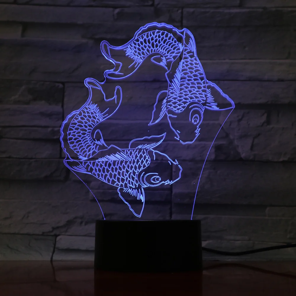 Новинка 3D светильник с визуальной иллюзией Детский Светильник 7 цветов