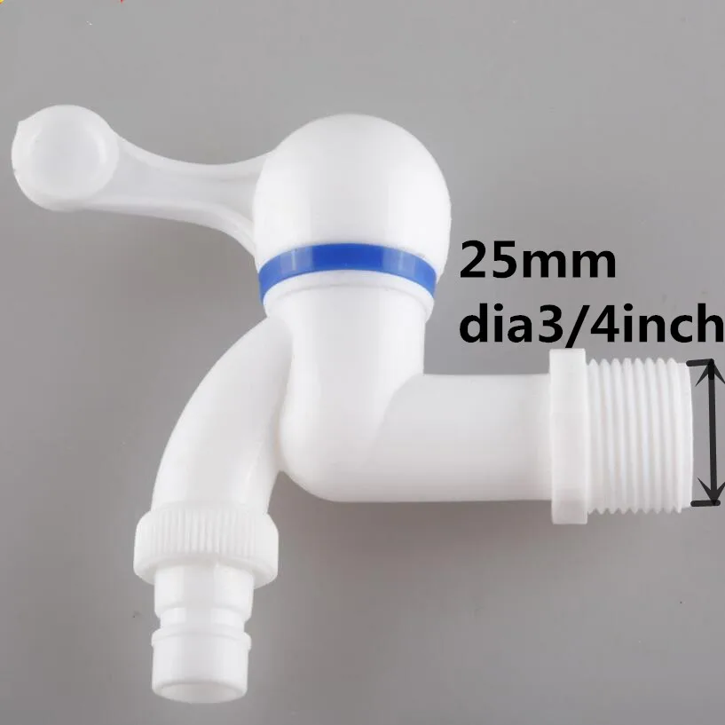 Пластиковый кран pp mini tap male thread white small Bibcock Простая установка стиральная машина