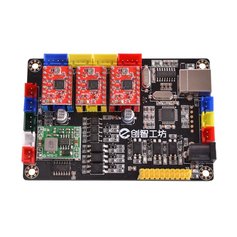 USB лазер 3 оси шаговый двигатель драйвер платы контроллера v5 DIY Лазерный Гравер
