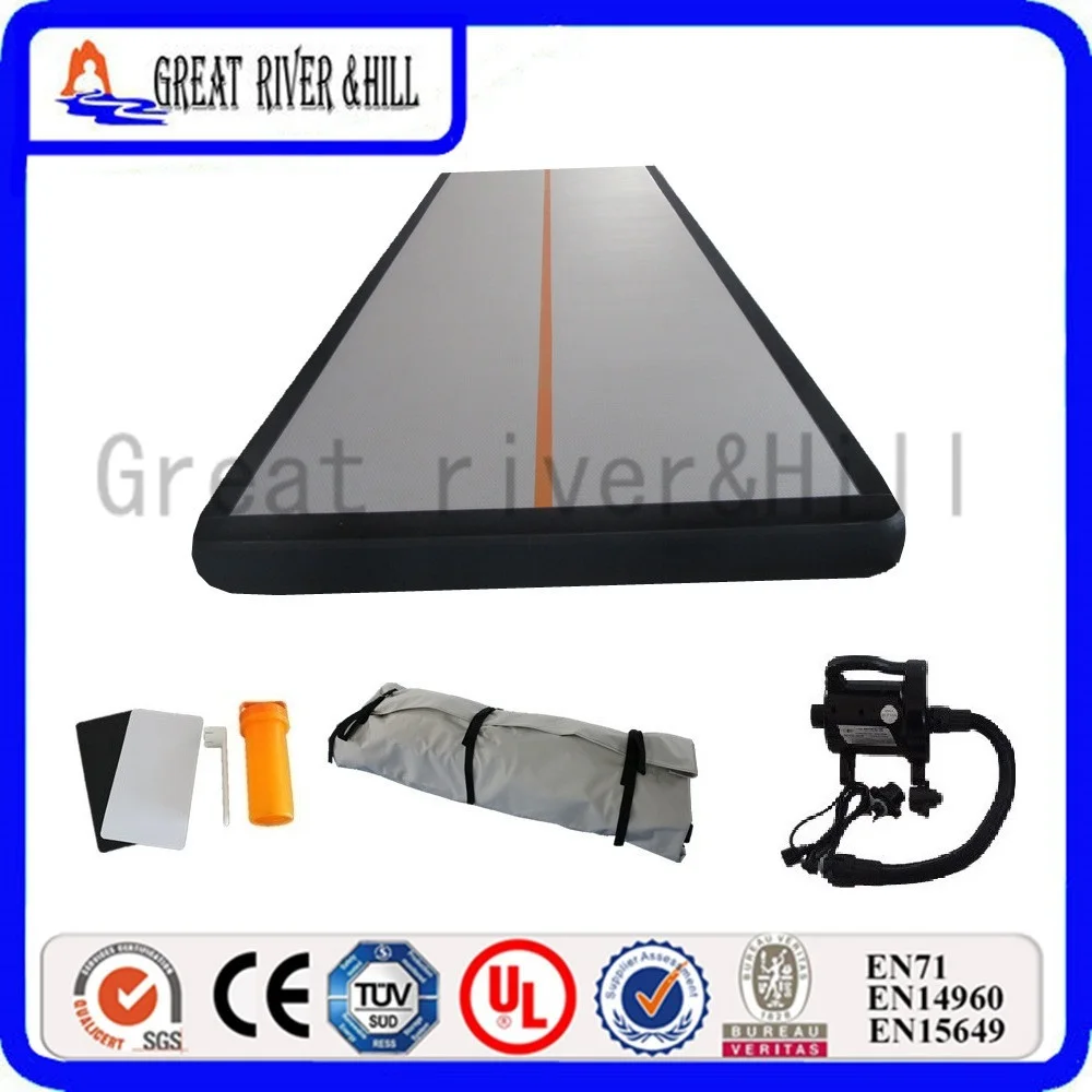 

inflatable gym mat fitness mat folding sporting mats cheap tumbling tracks with free pump for sale 5m x 1.8m