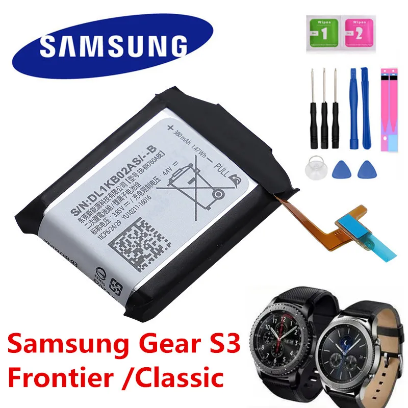 Оригинальный аккумулятор Samsung eb br760 EB-BR760ABE для Gear S3 Frontier Classic EB-BR760A SM-R760 SM-R770 SM-R765 380