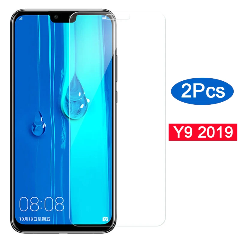 Закаленное стекло для Huawei Y9 2019 2 шт. Защитное экрана Y 9 9y Y92019 телефона 9h | Мобильные