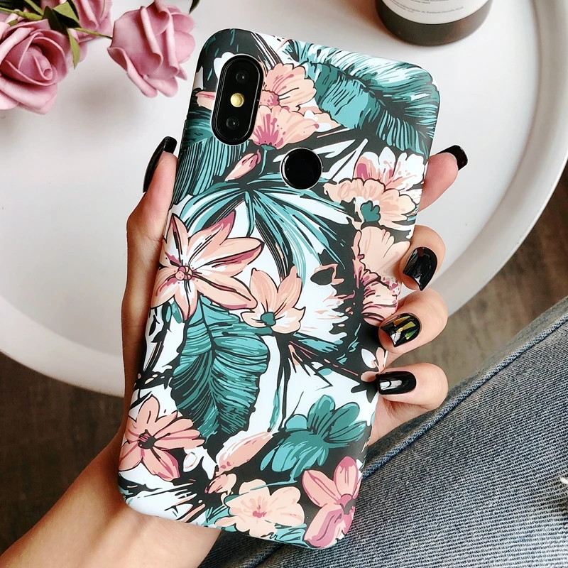 Чехол для Xiaomi mi 8 MI8 Ретро маленький цветочный матовый пластиковый жесткий чехол