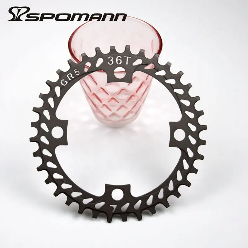 gr5 горный велосипед Titanium колеса цепи сплава 104bcd Топ MTB звезду 34 Т/36 т для 9/10 скорость Сверхлегкий части велосипеда