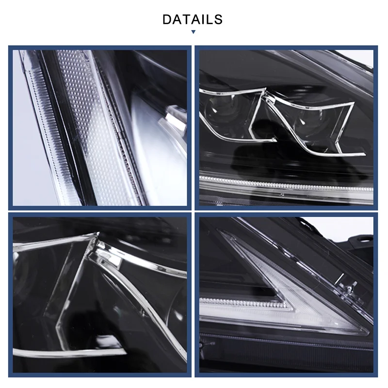 Светодиодный головной светильник в сборе для Lexus IS250 300 350 2006-2012, Светодиодный дневной ходовой светильник дальнего и ближнего света, сигнал последовательного поворота
