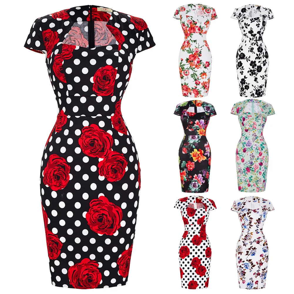 Женские вечерние платья с цветочным принтом коктейльное облегающее платье для