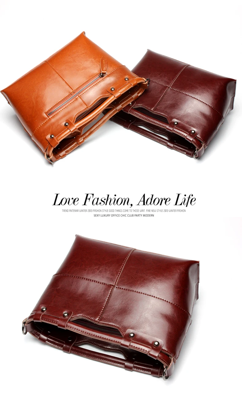 

Genuine Leather Bags Hot Shoulder Bag Fashion Vintage Crossbody Bag Concave Bolsas Women Messenger Bag Top Quality Handbags