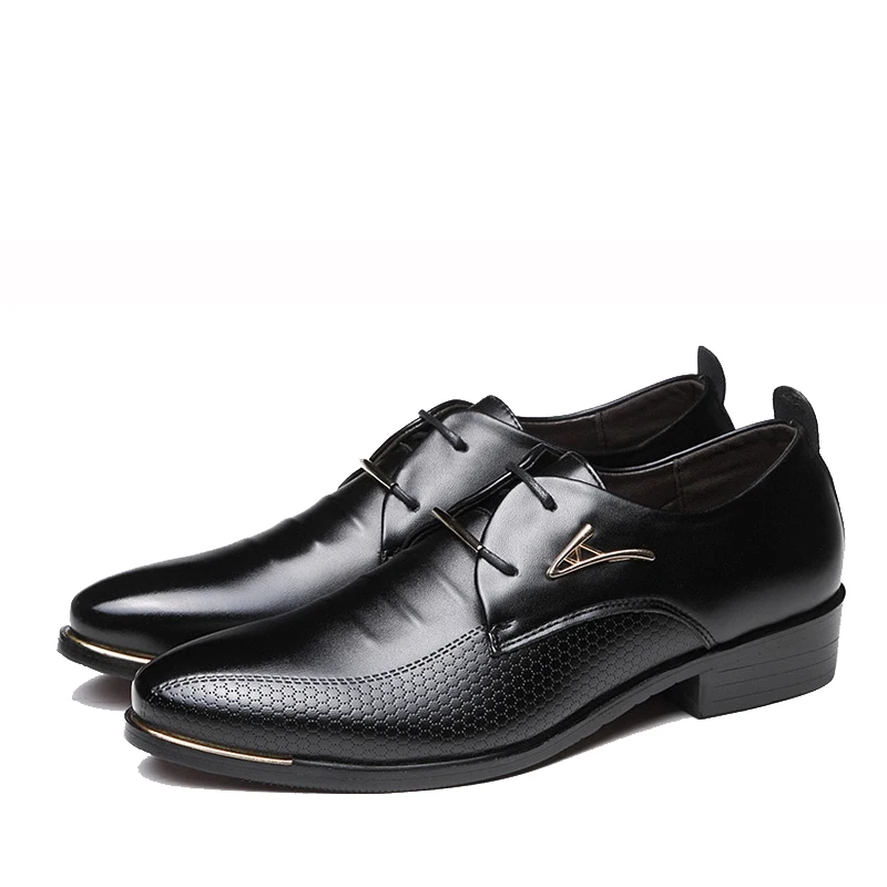 Men Dress Shoes EGE Brand High Quality Big Size Leather Flats New Arrival Lace-up Wedding for | Обувь