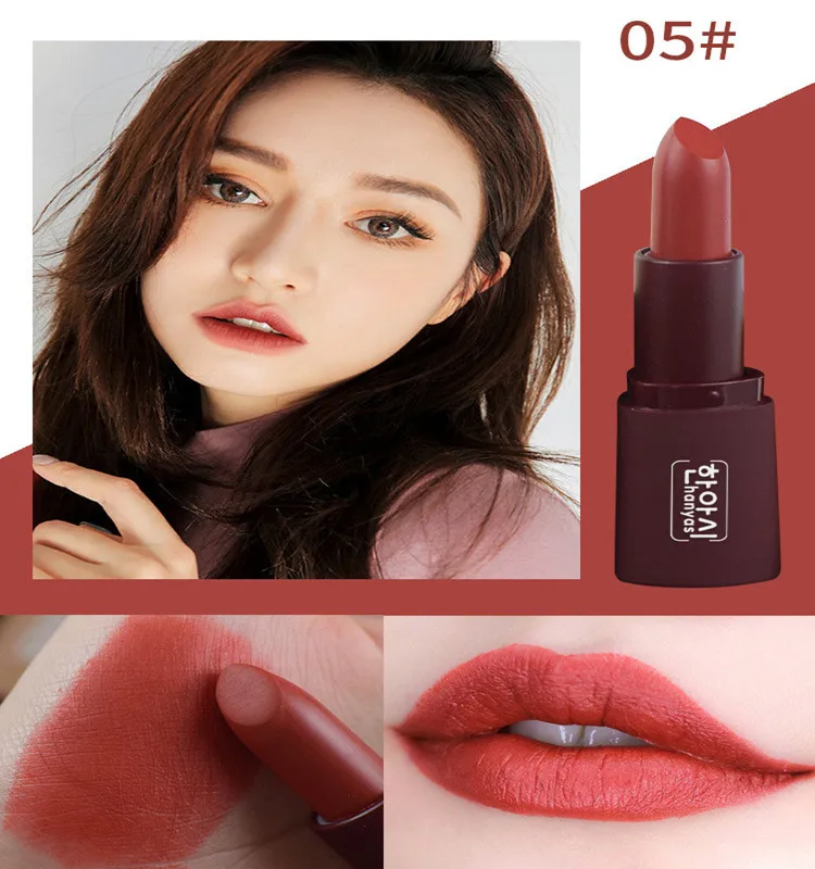 5-Цвет комплект матового цвета набор из помад стойкая Увлажняющая помада