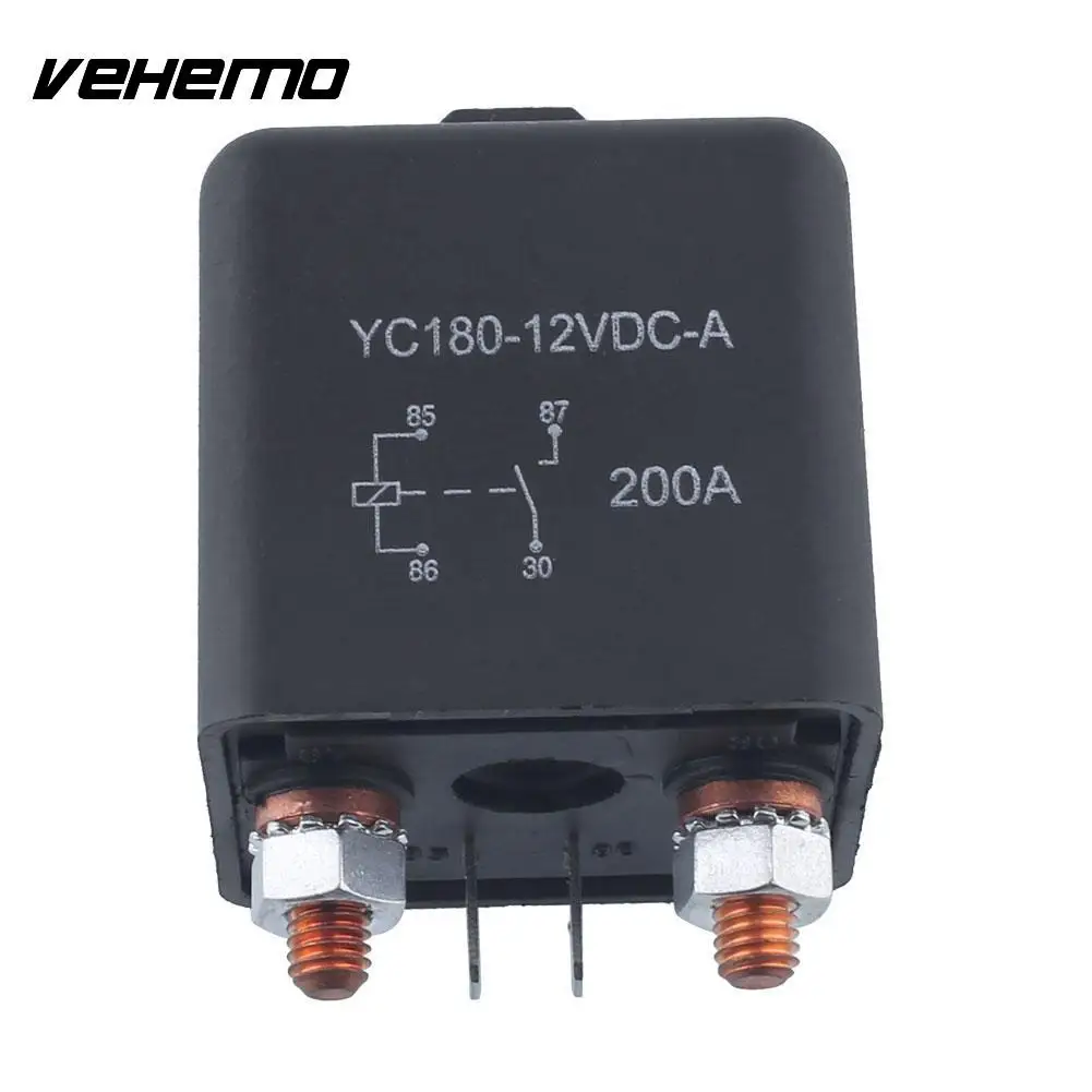 Vehemo 12 В 200A реле 4 Pin для авто сверхмощный установить Сплит зарядное устройство