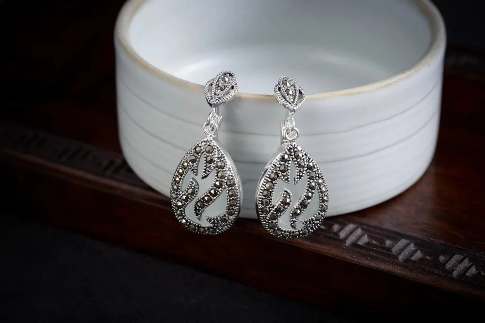 Сережки из стерлингового серебра морской волны серьги Stingray&gt Бесплатная