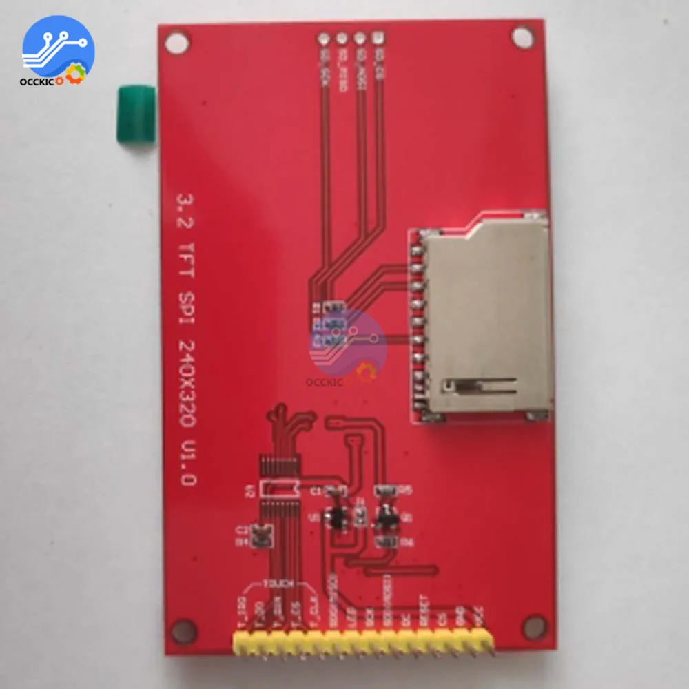 3.2 inch 320*240 LCD Screen Display Module SPI Serial TFT with Touch Panel Driver IC ILI9341 Controller for MCU | Электроника