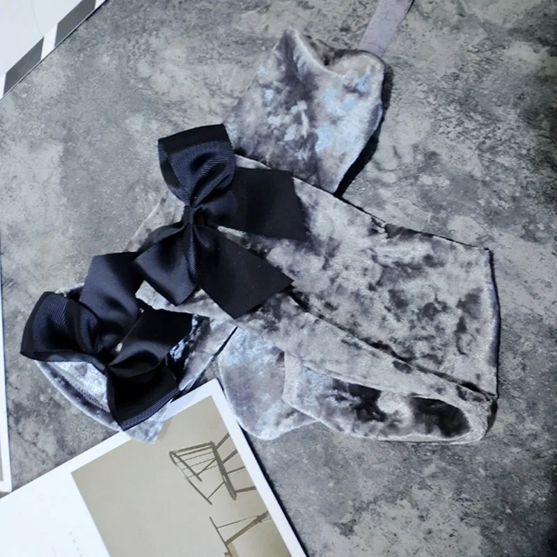 

[EIOISAPRA]Shiny Warm Bow-tie Warm Colorful Shining Glitter Socks Women Fall/Winter Funny Socks Elasticity Meias Heap Heap Sox