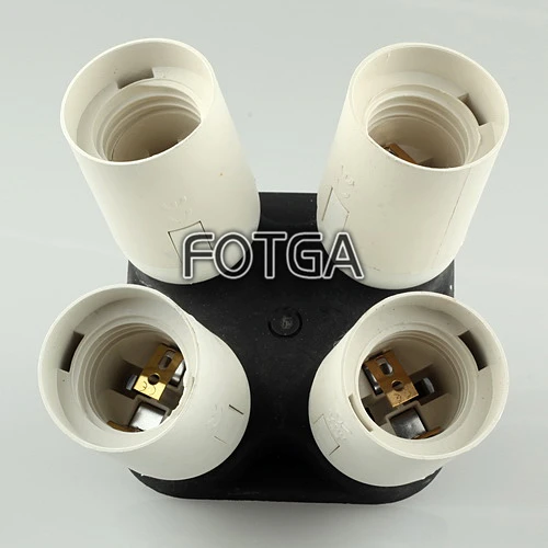 Оптовая Fotga e27 Четыре 4 непрерывной Лампочки держатель Аксессуары для фотостудий |