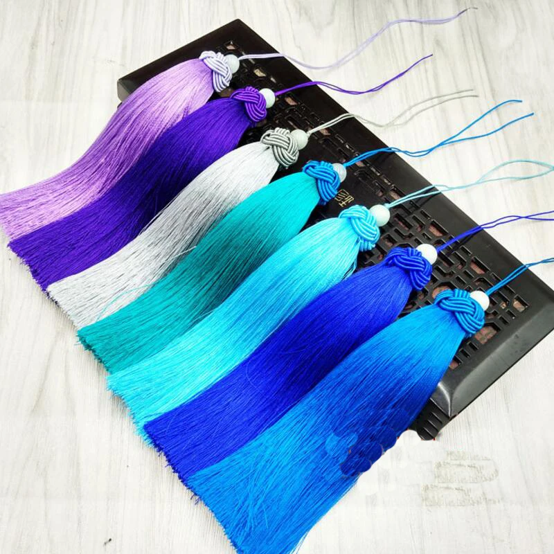 2 шт./лот высокое качество висячие искусственный шелк кисточка 15 см сделай сам