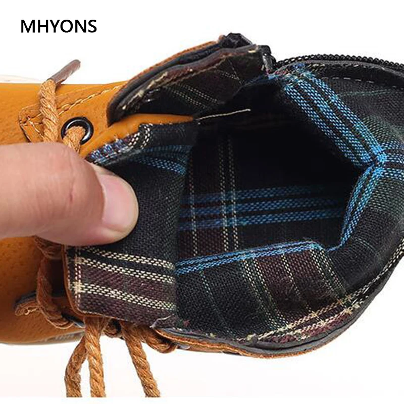 Детские зимние ботинки MHYONS обувь для девочек и мальчиков модные с мягкой