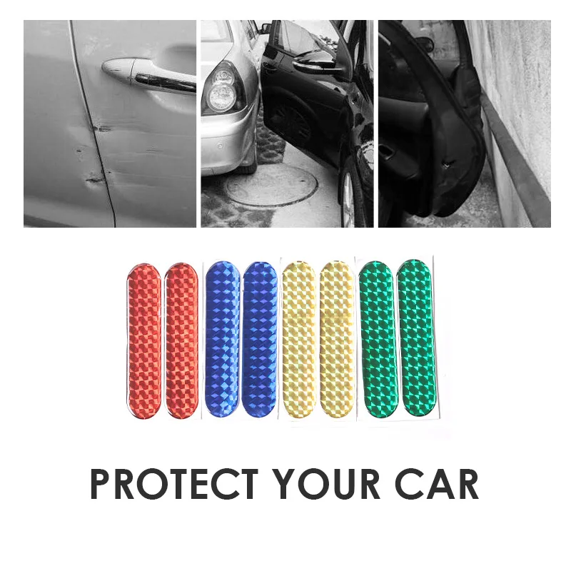 2 шт./компл. Автомобильная наклейка на дверь Предупреждение ющая лента