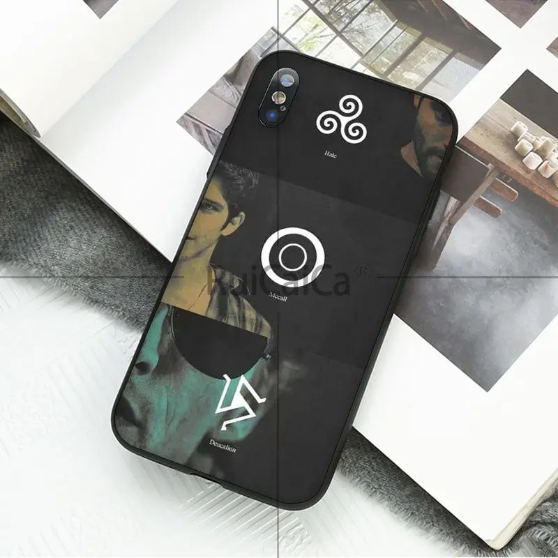 Ruicaica волчонок черный мягкий чехол телефона для iPhone 5 5Sx 6 7 plus 8 X XS MAX XR