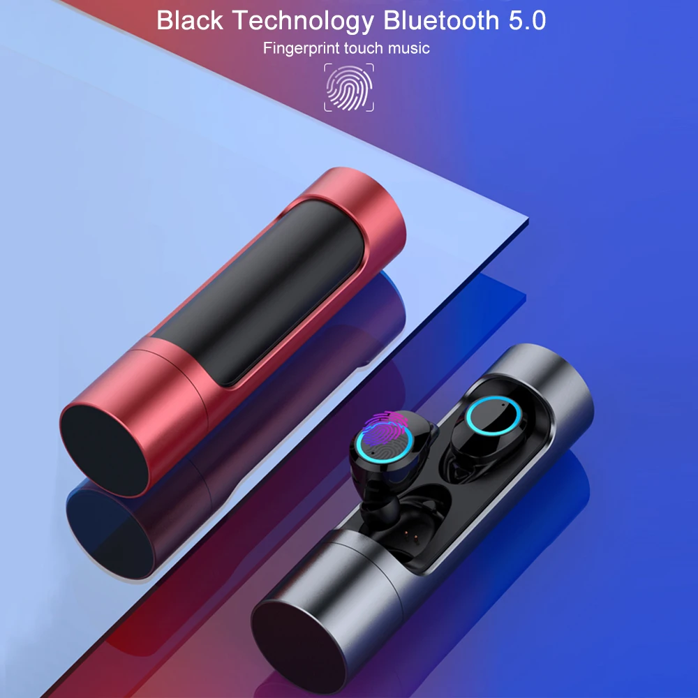 TWS беспроводные наушники bluetooth с сенсорным управлением 5 0 мини Близнецы стерео