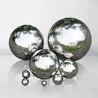 Блестящая Сфера высокой яркости, 1,9 см3,8 см8 см10 см, зеркальный шар из нержавеющей стали, полый шарик, декоративные шары для дома