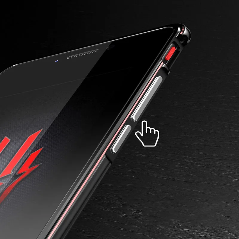 Роскошный бренд Алюминиевый металлический бампер 6,0 ''для Nubia Red Magic Red Devil металлические чехлы крышка Колонка Форма рамка NX609J