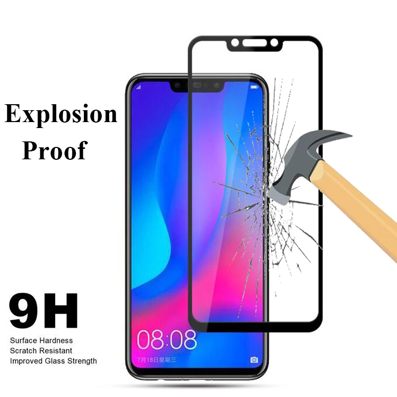 Защитное стекло для Huawei Nova 3 3i 3e 2i 2 plus 2s 4 закаленное nova3 nova3i huawey huwai полное покрытие