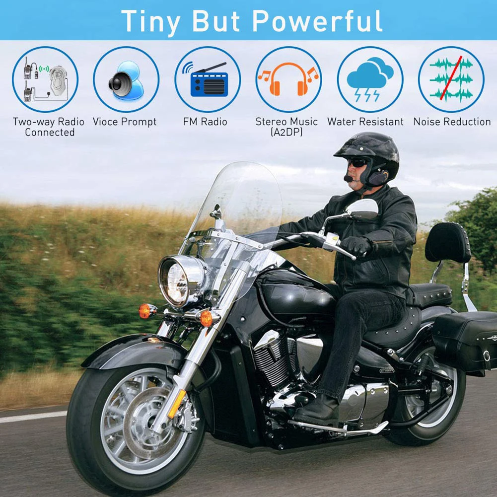 Bluetooth гарнитура для мотоциклетного шлема с FM радио|Наушники шлемов| |