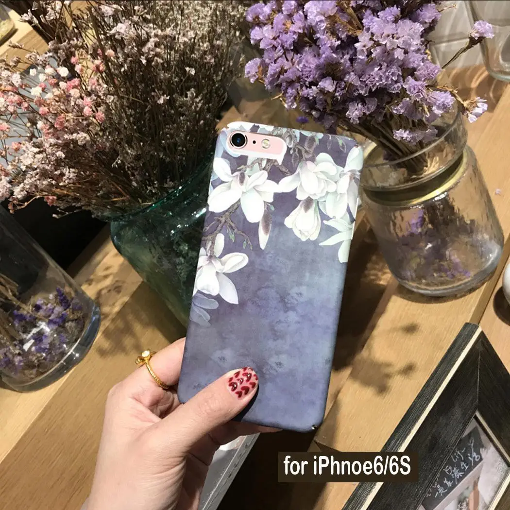Модные чехлы с цветочным узором для мобильных телефонов как на картинке iPhone |