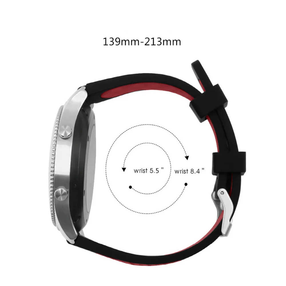 Спортивный ремешок для samsung gear s3 Frontier/Классические Смарт часы силиконовый